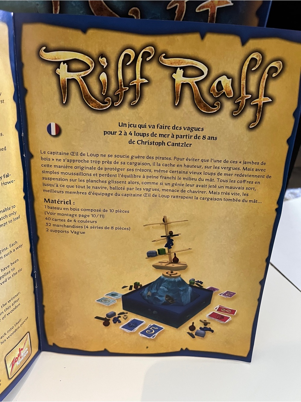 Riff Raff Board Game - Complete Zoch zum Spielen Multilingual Instructions - Picture 11 of 11